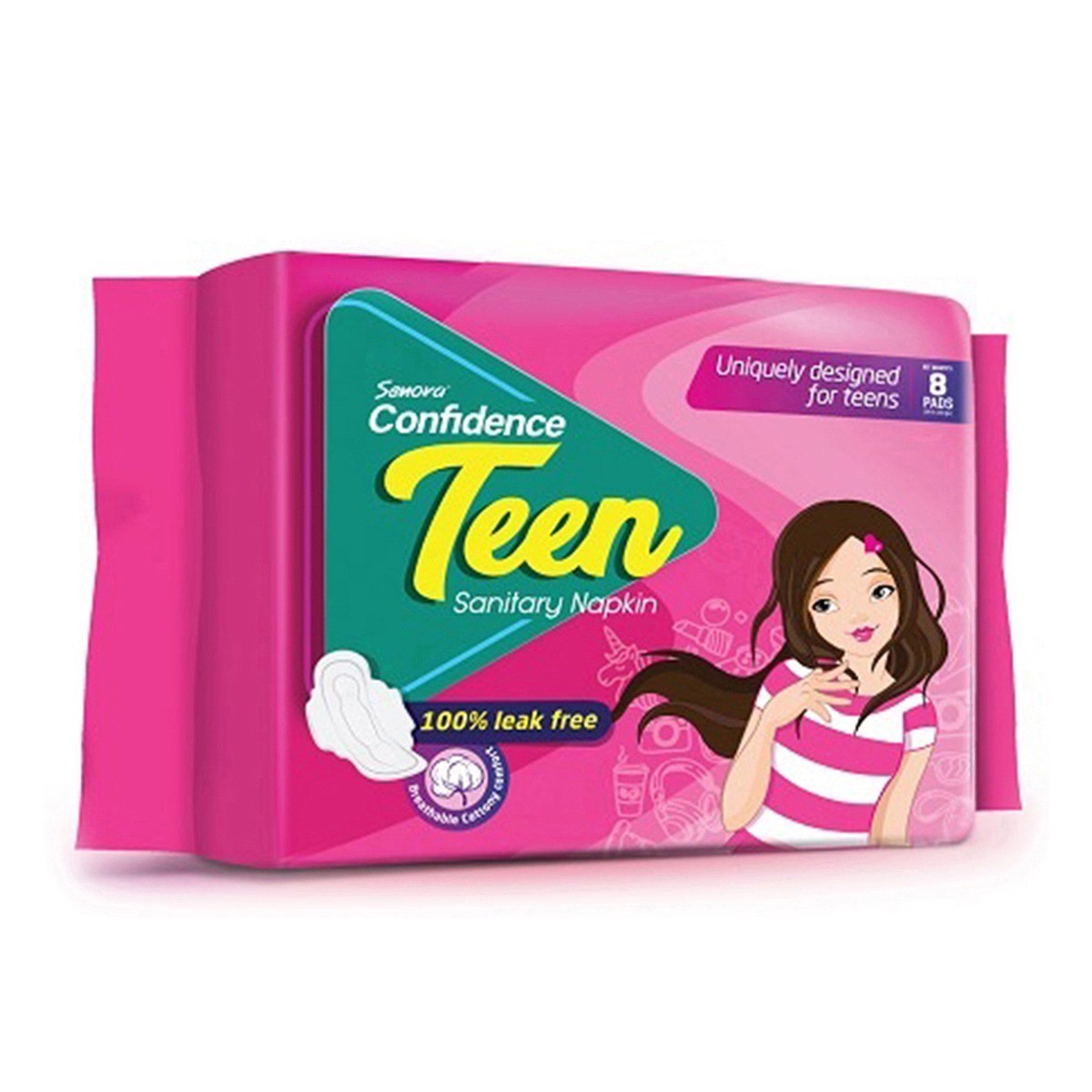 Senora Confidence Teen Sanitary Napkin - 8 pads