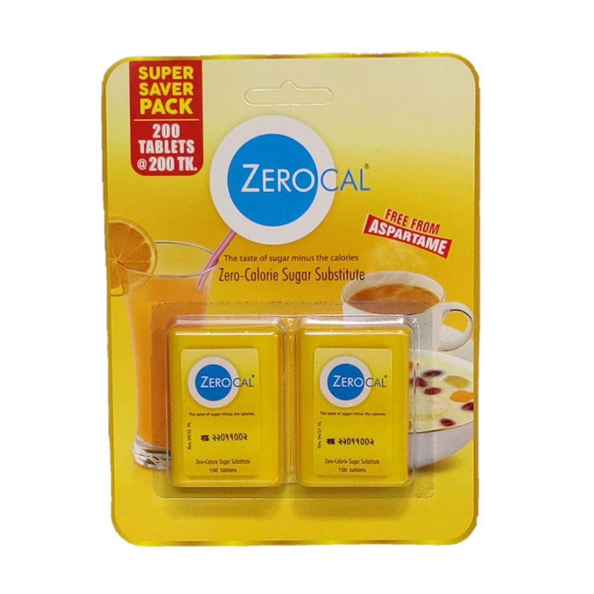 Zerocal Sugar Substitute 200 Tablets