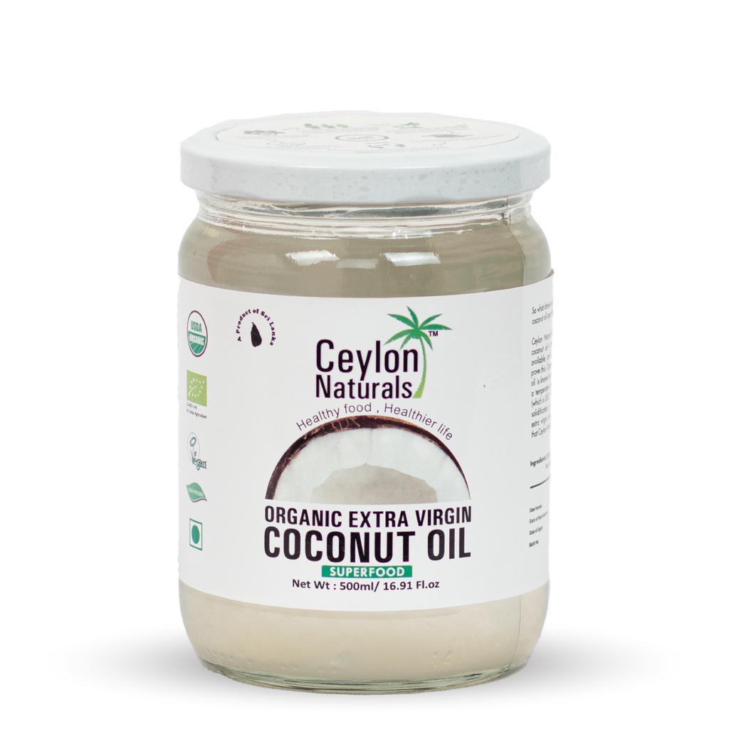 Ceylon Naturals Organic Extra Virgin Coconut Oil - 500 mL